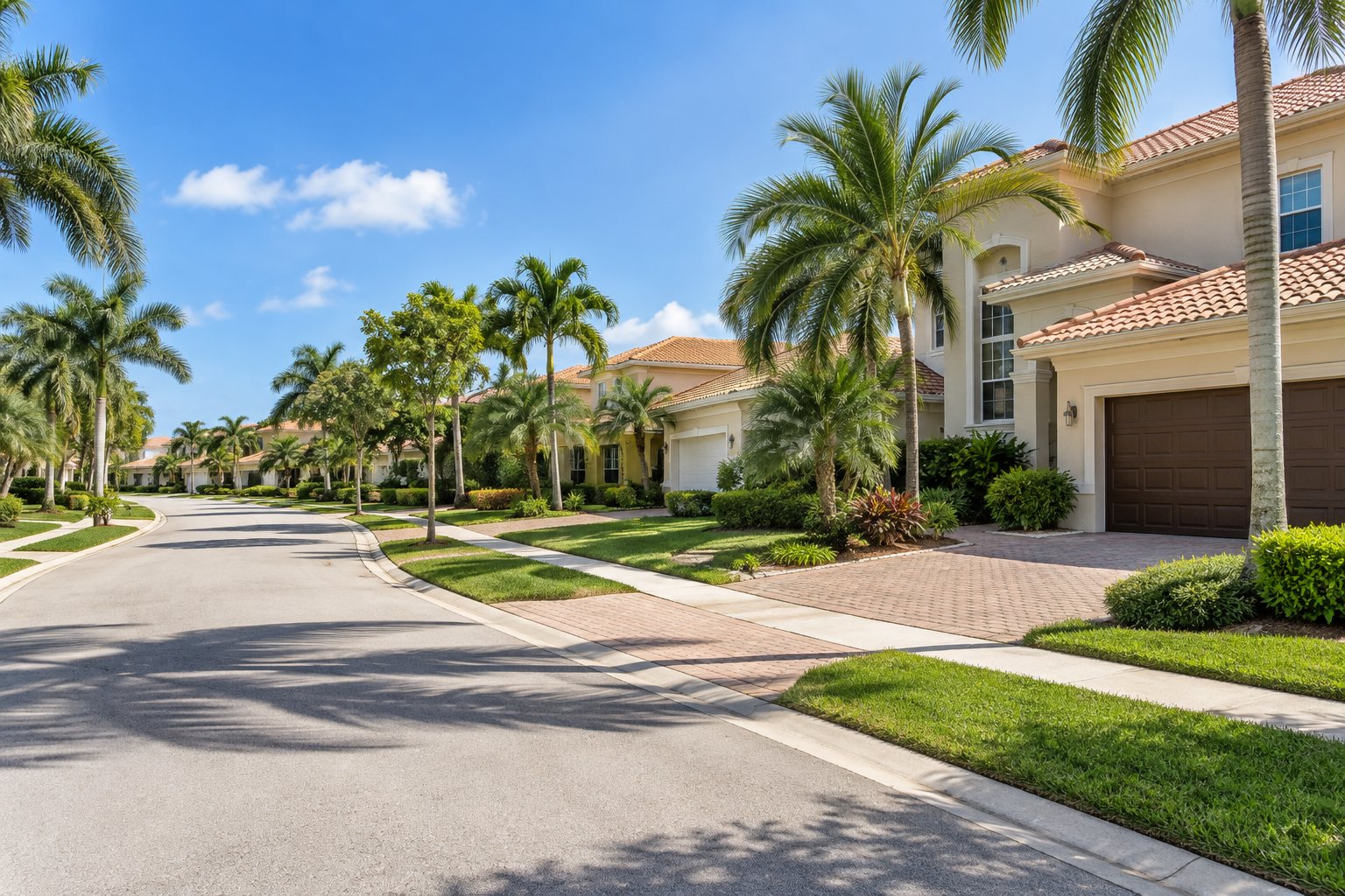 A Miami residential street, illustrative